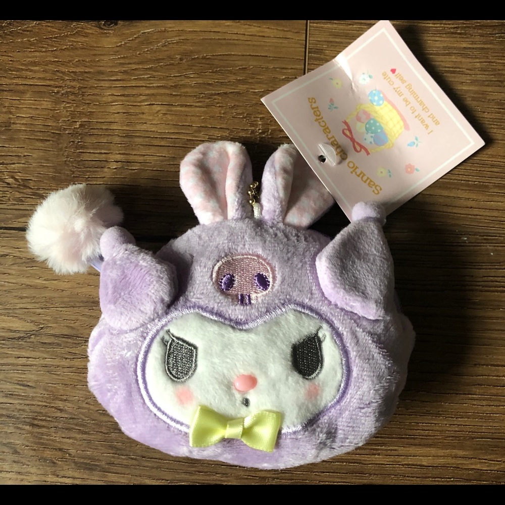 KUROMI-NWT Soft Kuromi as a Bunny Pouch